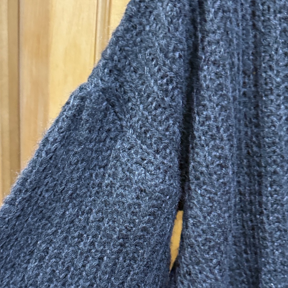 Simple Dark Gray Crew Neck Sweater - Picture 6 of 16